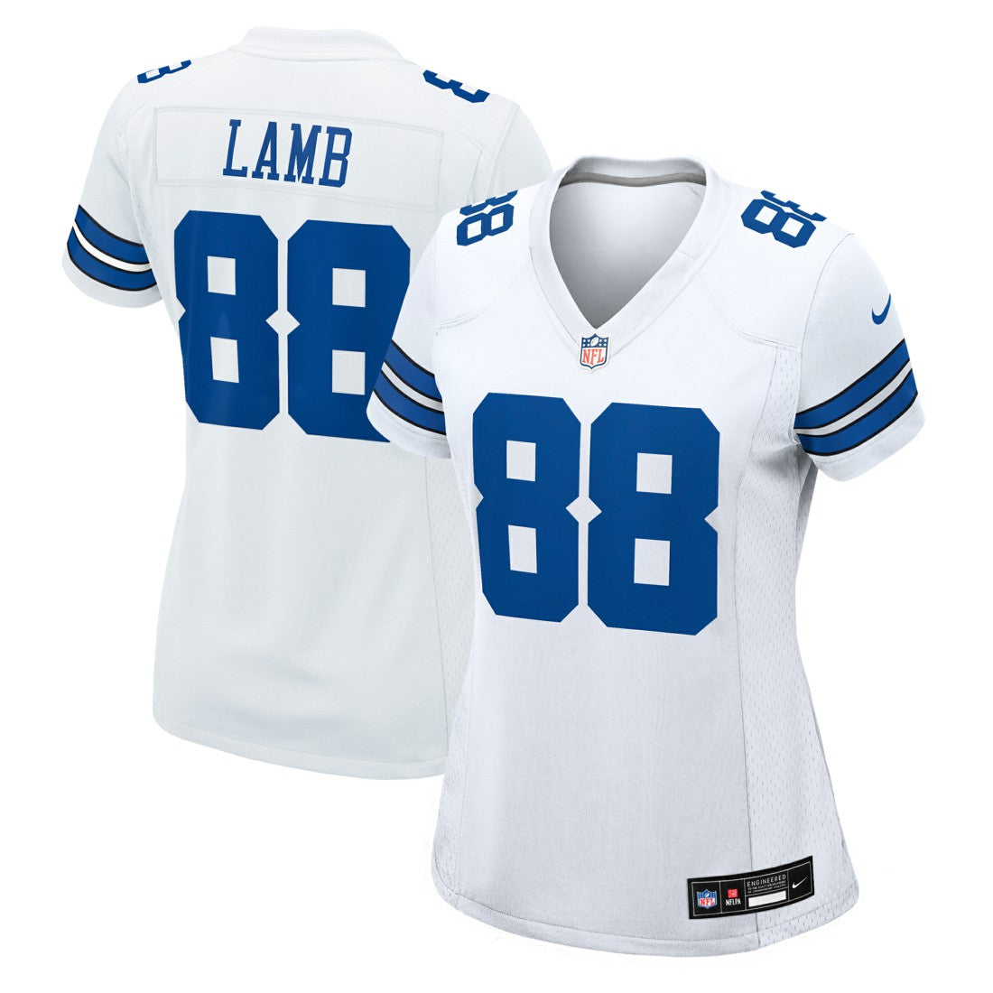 CeeDee Lamb Dallas Cowboys Women's Game Jersey - White Jerseys