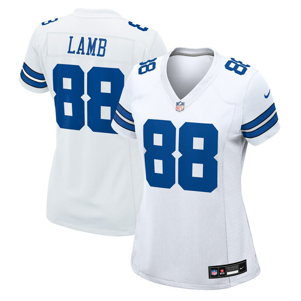 CeeDee Lamb Dallas Cowboys Women's Game Jersey - White Jerseys