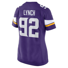 James Lynch Minnesota Vikings Women's Game Player Jersey - Purple Jerseys