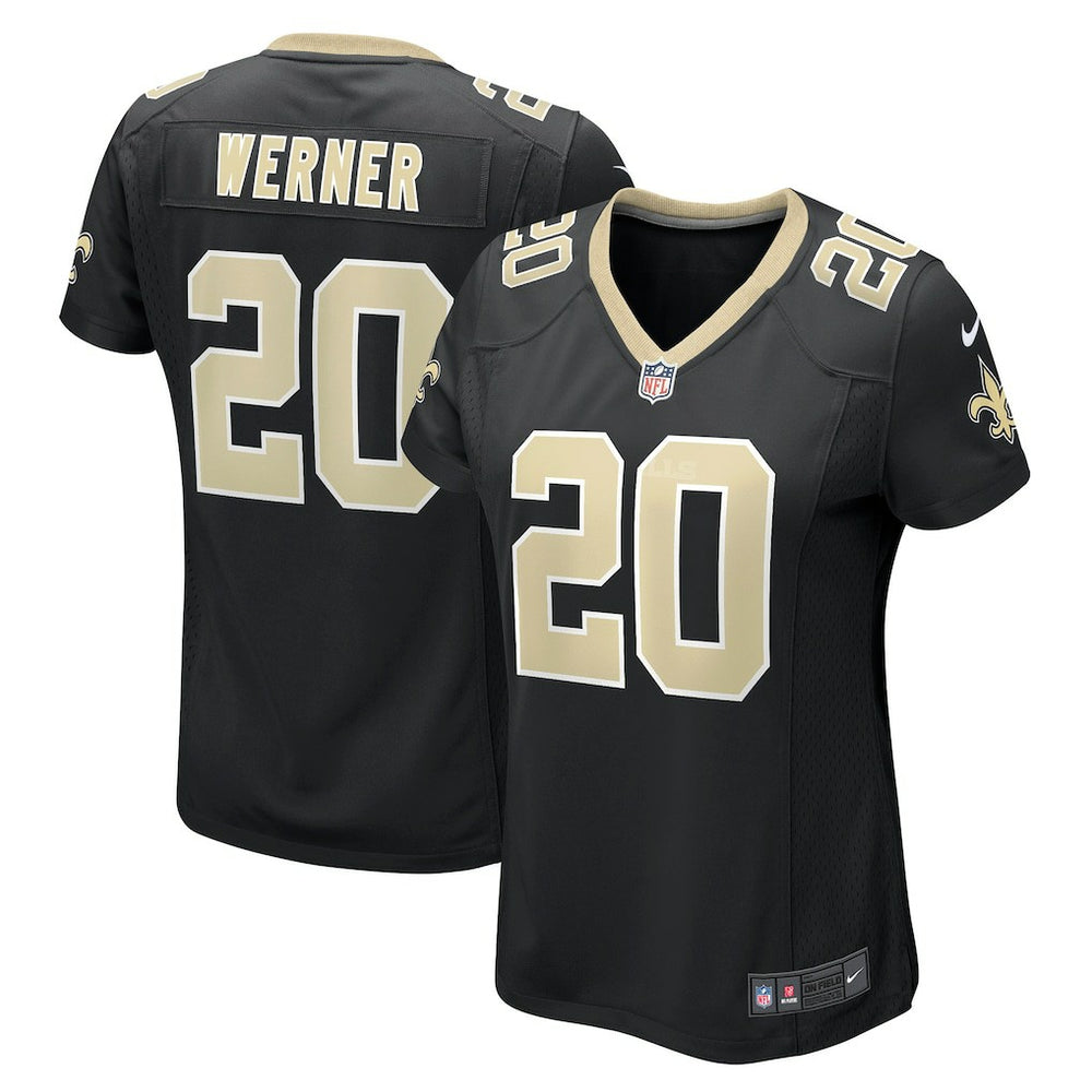 Pete Werner New Orleans Saints Women's Game Jersey - Black Jerseys
