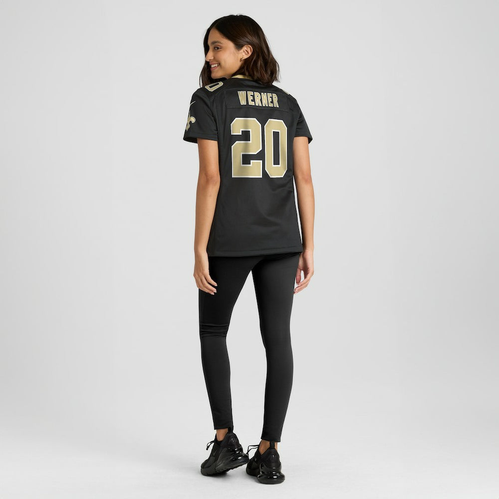 Pete Werner New Orleans Saints Women's Game Jersey - Black Jerseys