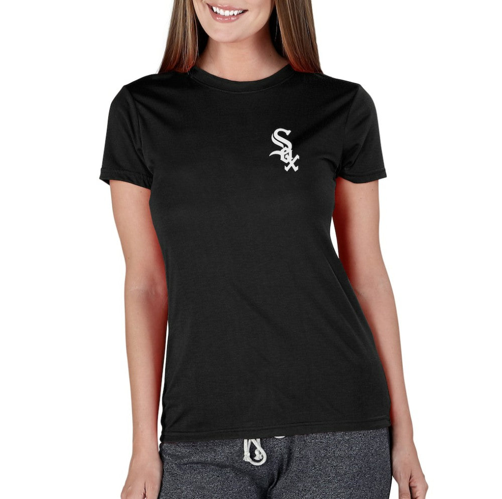 Chicago White Sox Concepts Sport Women's Marathon Knit Top - Black Tops