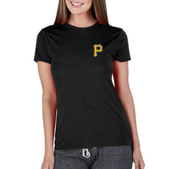 Pittsburgh Pirates Concepts Sport Women's Marathon Knit Top - Black Tops