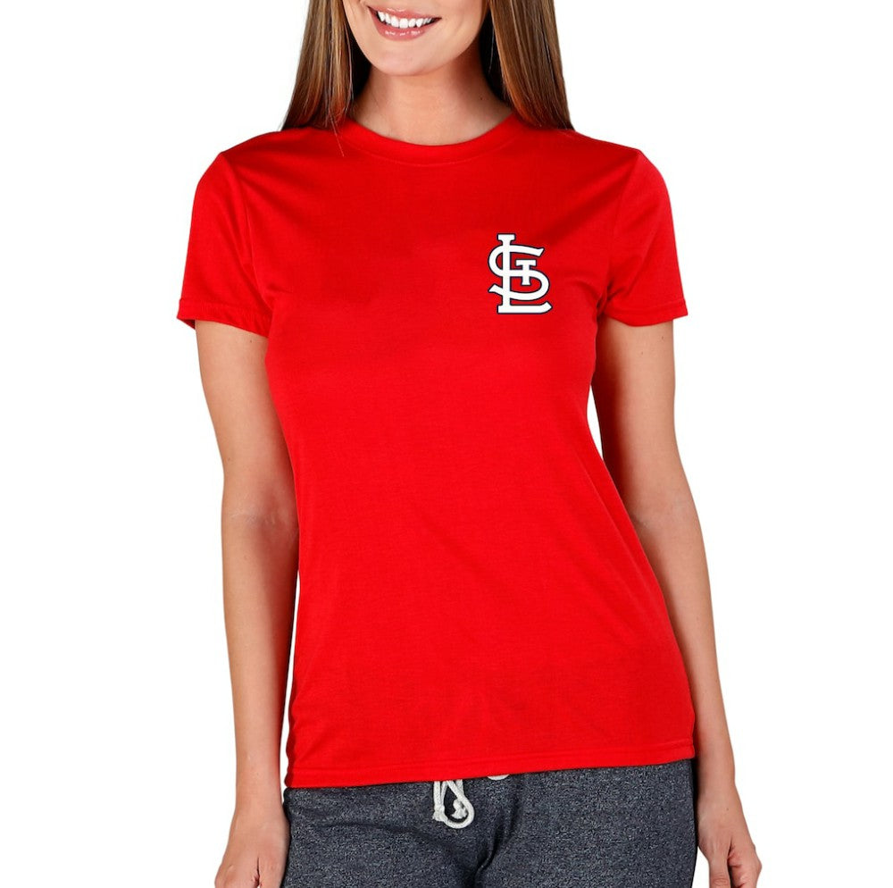 St. Louis Cardinals Concepts Sport Women's Marathon Knit Top - Red Tops