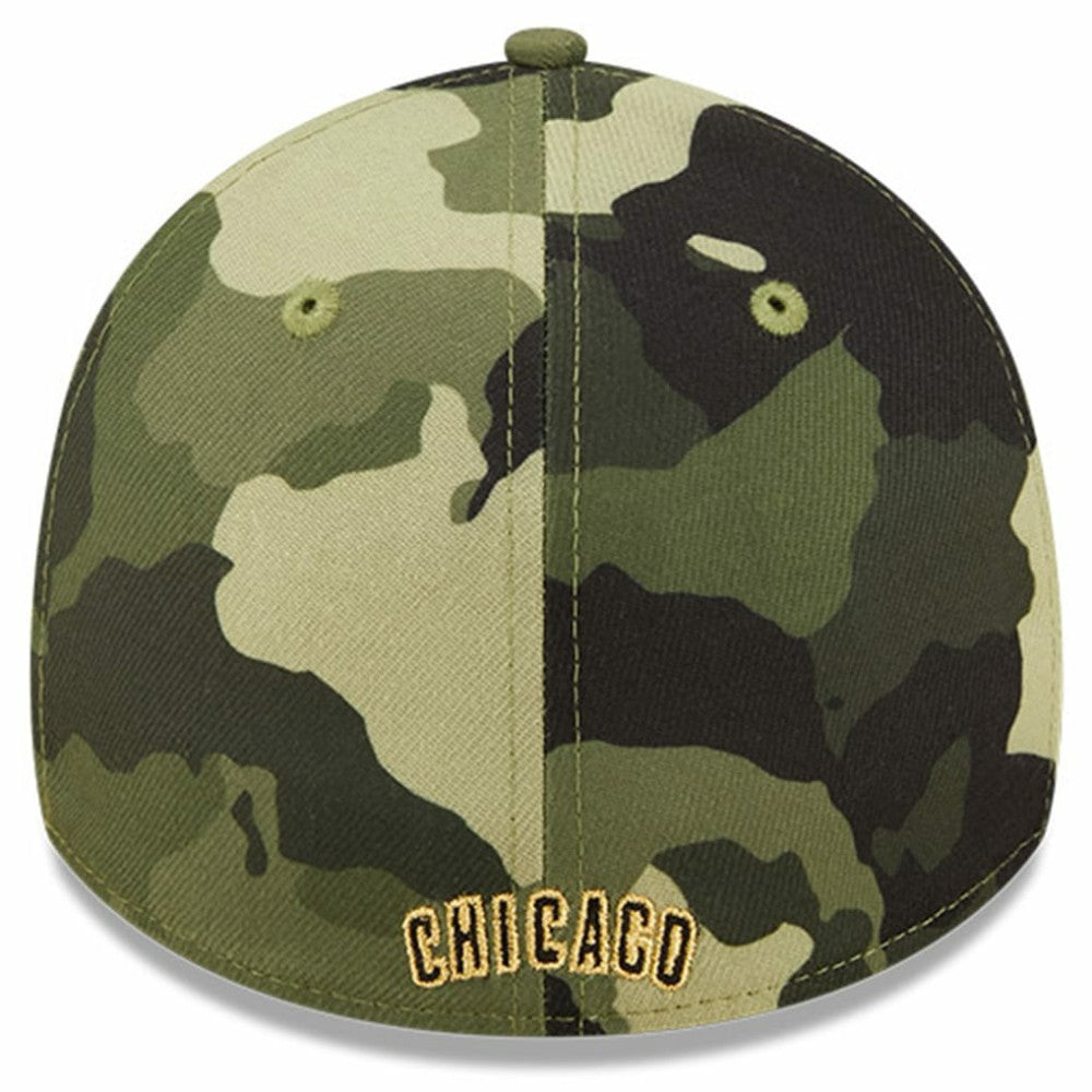 Chicago Cubs New Era 2022 Armed Forces Day 39THIRTY Flex Hat - Camo Hats