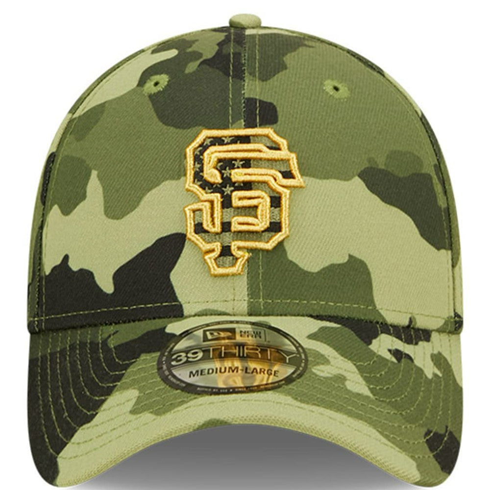 San Francisco Giants New Era 2022 Armed Forces Day 39THIRTY Flex Hat - Camo Hats