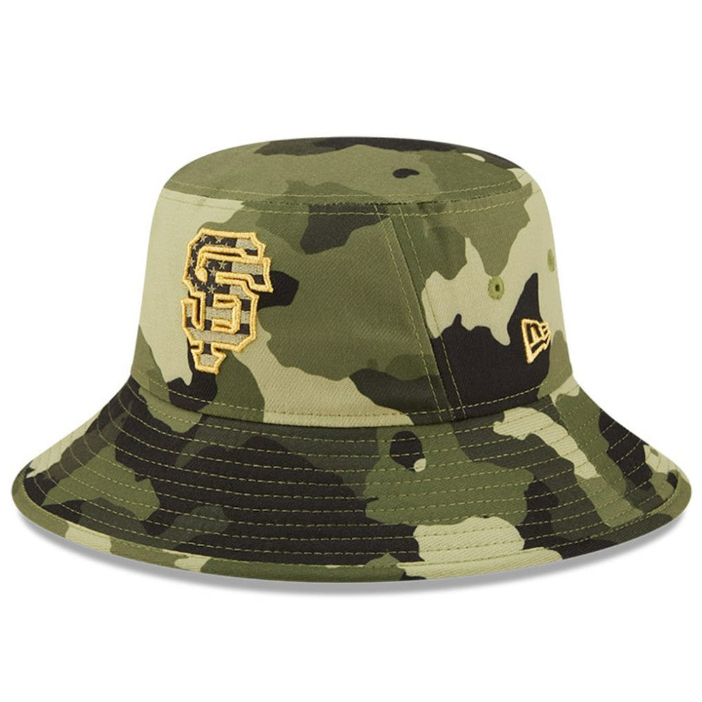 San Francisco Giants New Era 2022 Armed Forces Day Bucket Hat - Camo Hats