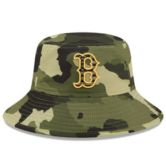 Boston Red Sox New Era 2022 Armed Forces Day Bucket Hat - Camo Hats