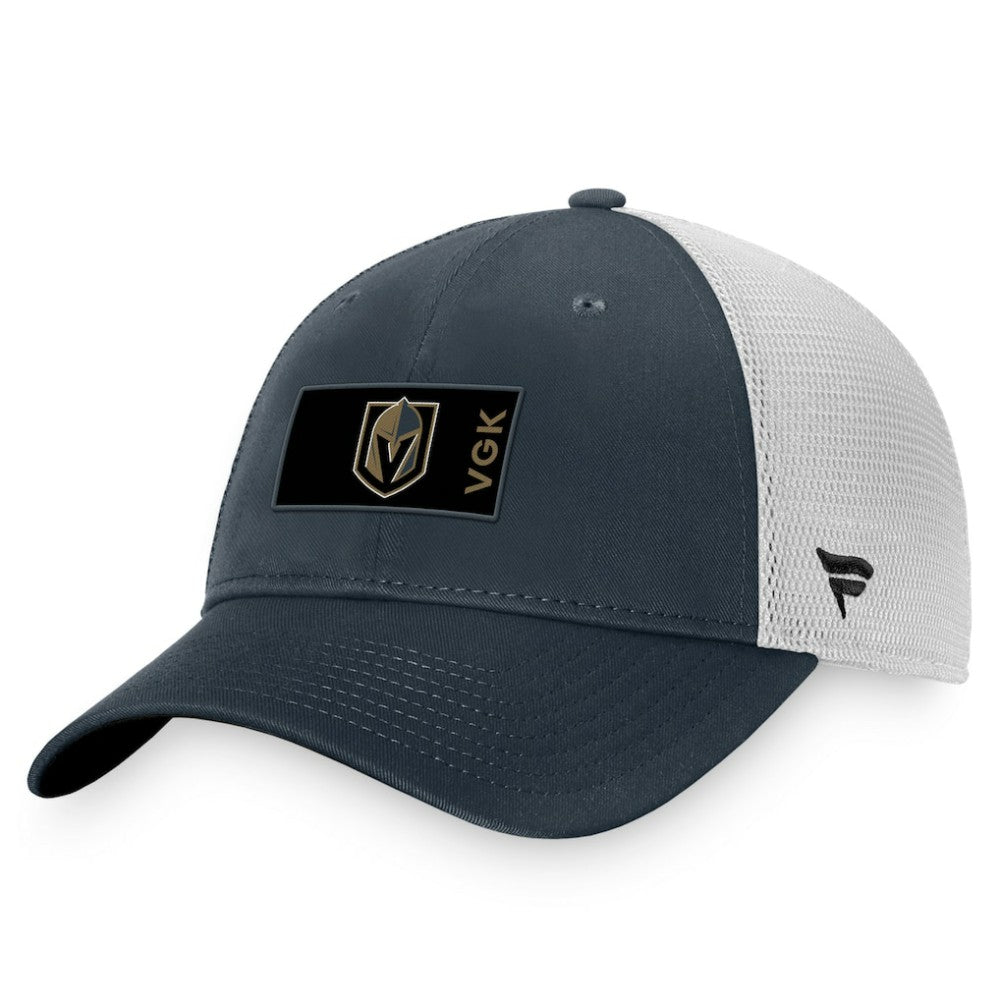 Vegas Golden Knights Fanatics Authentic Pro Rink Trucker Snapback Hat - Charcoal/White | US 4464930