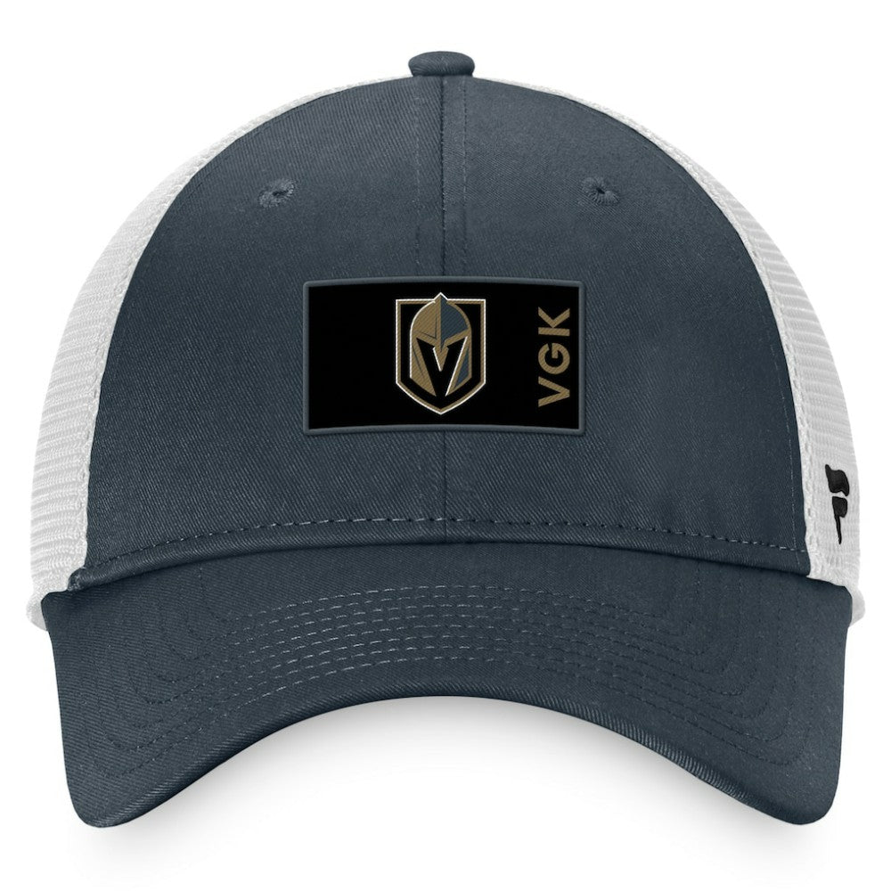 Vegas Golden Knights Fanatics Authentic Pro Rink Trucker Snapback Hat - Charcoal/White | US 4464930