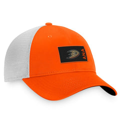 Anaheim Ducks Fanatics Authentic Pro Rink Trucker Snapback Hat - Orange/White | US 4464936
