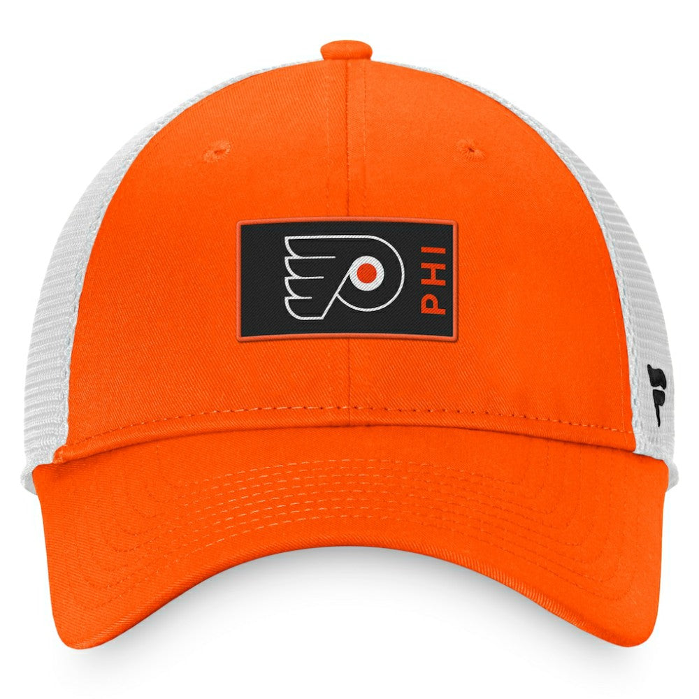 Philadelphia Flyers Fanatics Authentic Pro Rink Trucker Snapback Hat - Orange | US 4464937