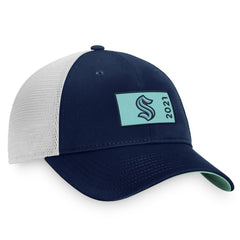 Seattle Kraken Fanatics Authentic Pro Rink Trucker Snapback Hat - Deep Sea Blue/White | US 4464950