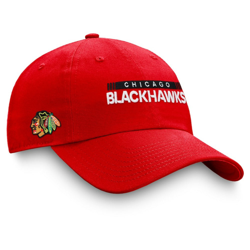 Chicago Blackhawks Fanatics Authentic Pro Rink Adjustable Hat - Red | US 4464951