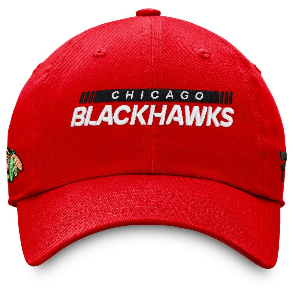 Chicago Blackhawks Fanatics Authentic Pro Rink Adjustable Hat - Red | US 4464951