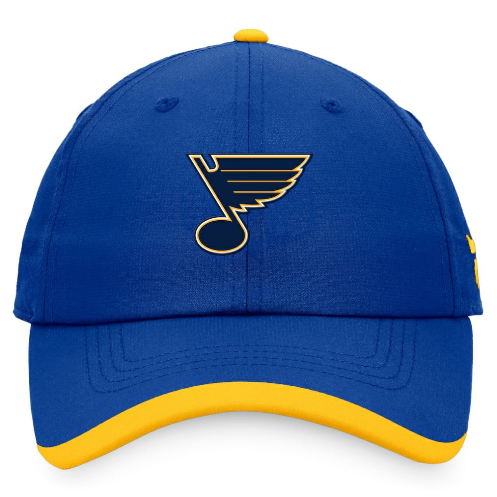 St. Louis Blues Fanatics Authentic Pro Rink Pinnacle Adjustable Hat - Blue | US 4465016