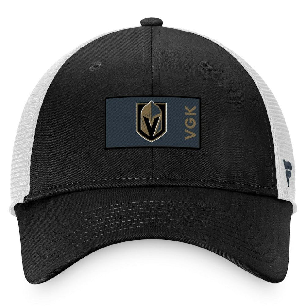 Vegas Golden Knights Fanatics Authentic Pro Rink Trucker Snapback Hat - Black/White | US 4465056