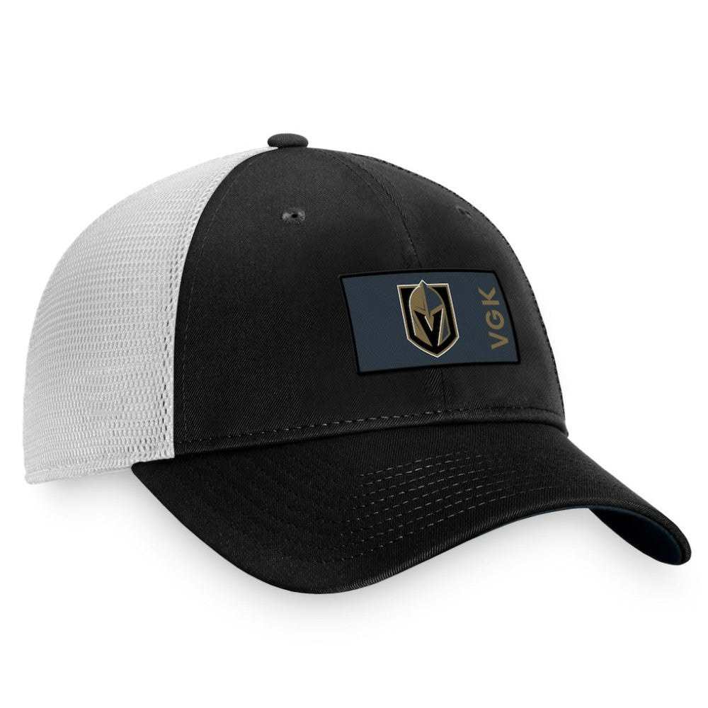 Vegas Golden Knights Fanatics Authentic Pro Rink Trucker Snapback Hat - Black/White | US 4465056