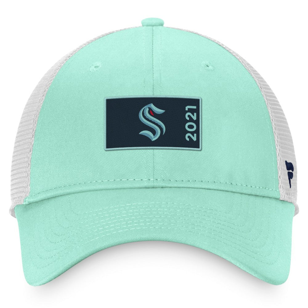 Seattle Kraken Fanatics Authentic Pro Rink Trucker Snapback Hat - Light Blue/White | US 4465080