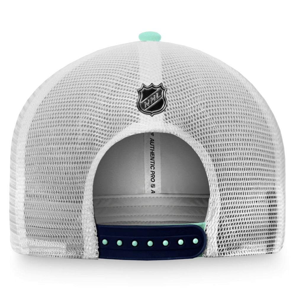 Seattle Kraken Fanatics Authentic Pro Rink Trucker Snapback Hat - Light Blue/White | US 4465080