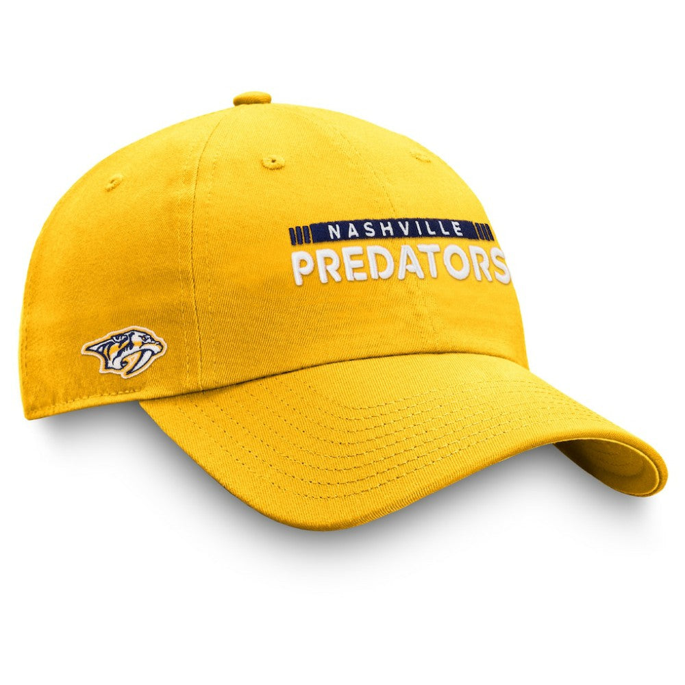 Nashville Predators Fanatics Authentic Pro Rink Adjustable Hat - Gold | US 4465089