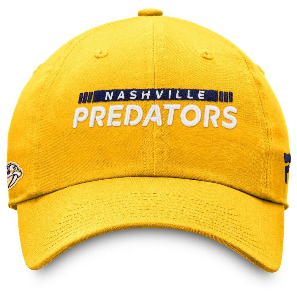 Nashville Predators Fanatics Authentic Pro Rink Adjustable Hat - Gold | US 4465089