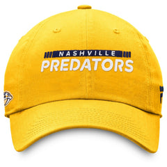 Nashville Predators Fanatics Authentic Pro Rink Adjustable Hat - Gold | US 4465089