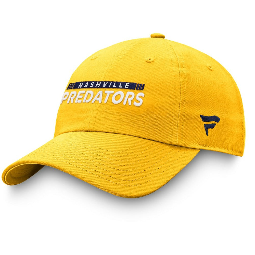 Nashville Predators Fanatics Authentic Pro Rink Adjustable Hat - Gold | US 4465089