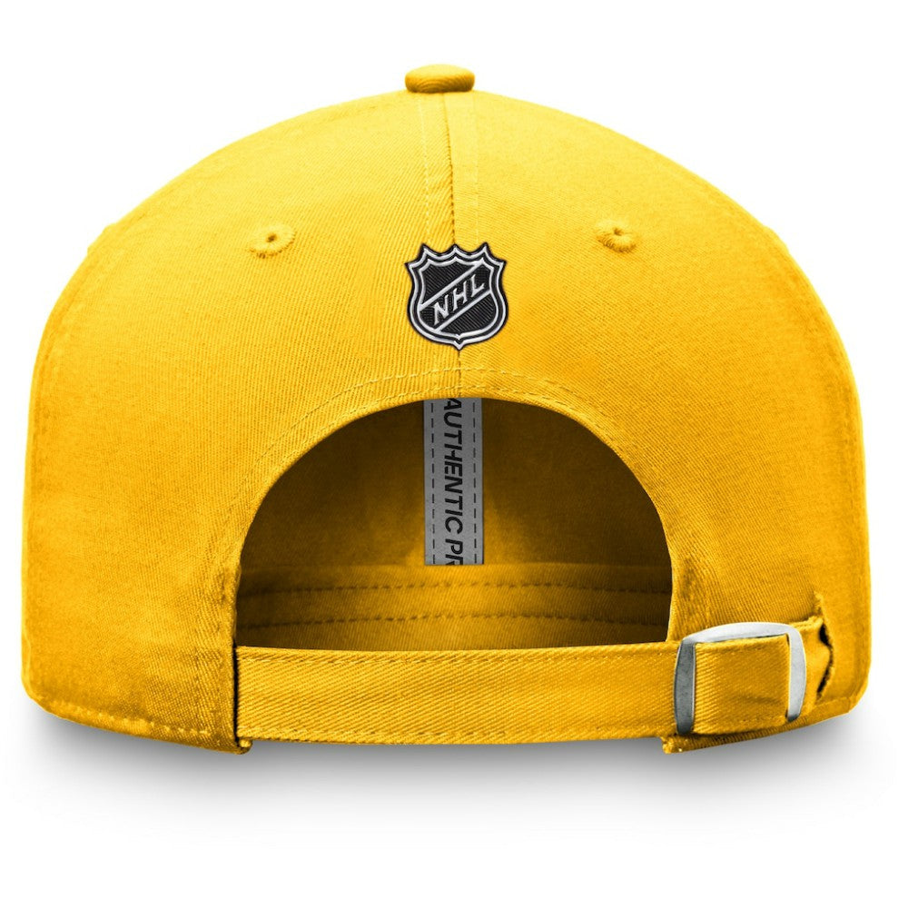 Nashville Predators Fanatics Authentic Pro Rink Adjustable Hat - Gold | US 4465089