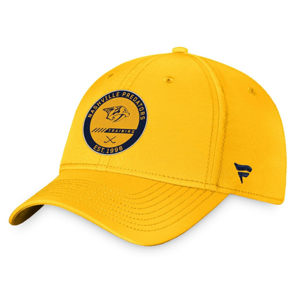 Nashville Predators Fanatics 2022 Authentic Pro Training Camp Flex Hat - Gold | US 4465179