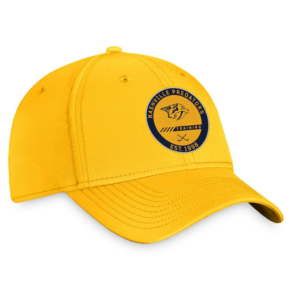 Nashville Predators Fanatics 2022 Authentic Pro Training Camp Flex Hat - Gold | US 4465179