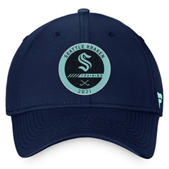 Seattle Kraken Fanatics 2021 Authentic Pro Training Camp Flex Hat - Navy | US 4465205