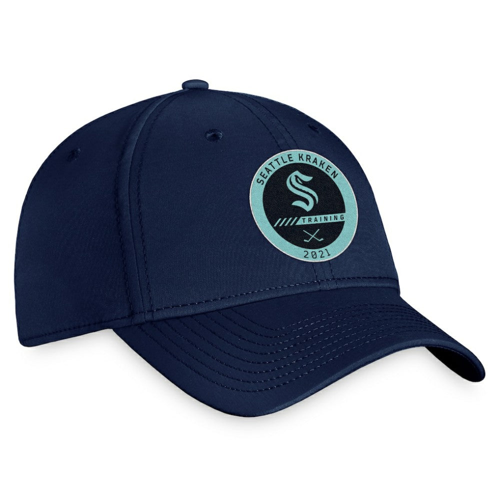 Seattle Kraken Fanatics 2021 Authentic Pro Training Camp Flex Hat - Navy | US 4465205