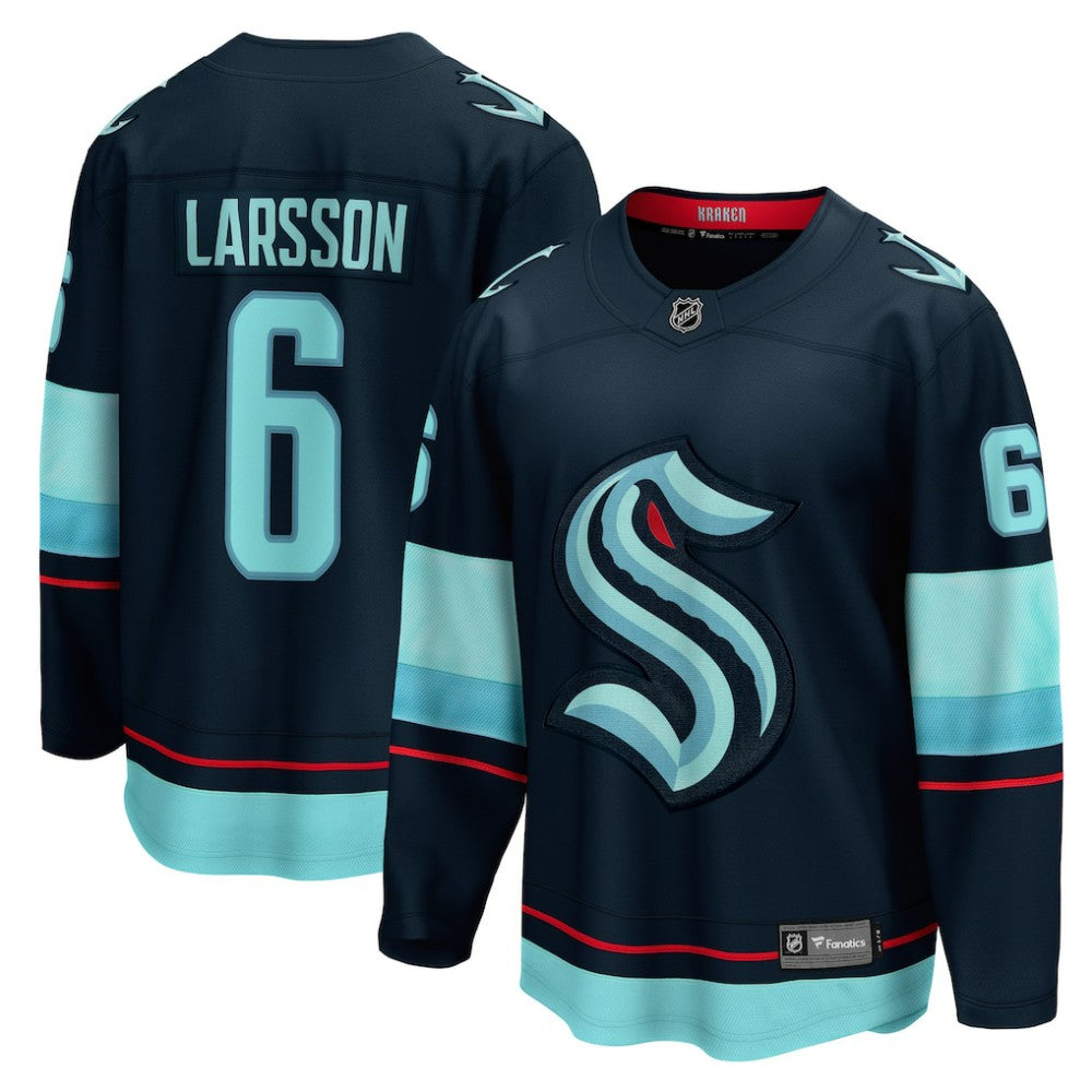 Adam Larsson Seattle Kraken Fanatics Home Breakaway Player Jersey - Deep Sea Blue | US 4466246