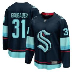 Philipp Grubauer Seattle Kraken Fanatics Home Breakaway Player Jersey - Navy | US 4466251