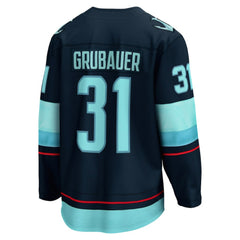 Philipp Grubauer Seattle Kraken Fanatics Home Breakaway Player Jersey - Navy | US 4466251