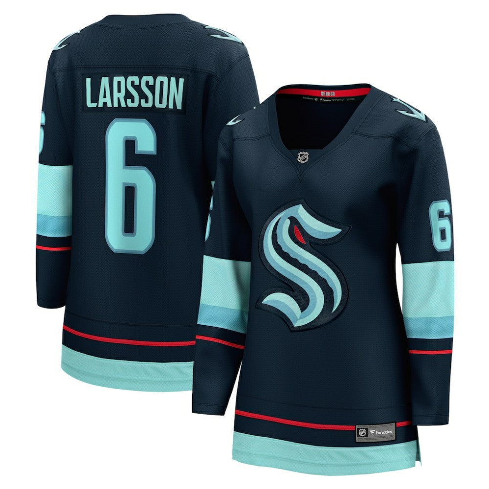 Adam Larsson Seattle Kraken Fanatics Women's Home Breakaway Player Jersey - Deep Sea Blue | US 4466255