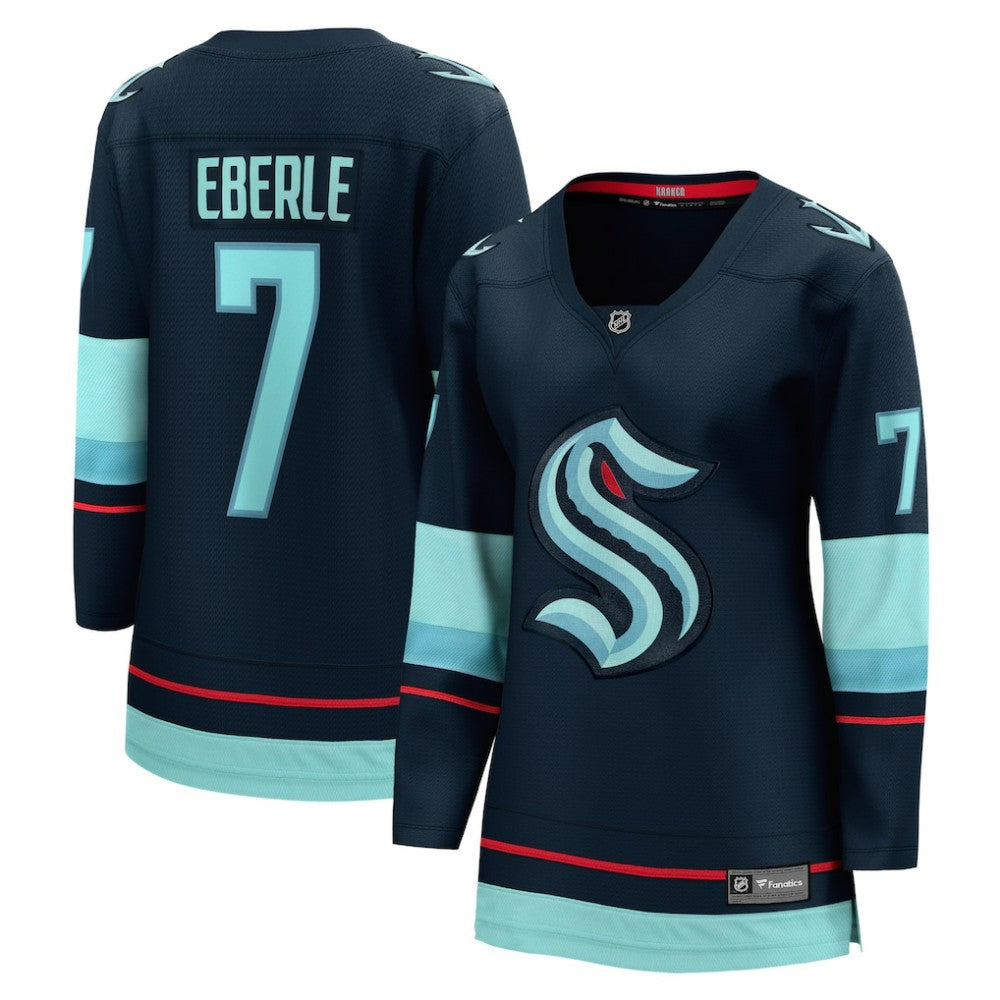 Jordan Eberle Seattle Kraken Fanatics Women's Home Breakaway Player Jersey - Navy | US 4466256