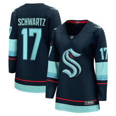 Jaden Schwartz Seattle Kraken Fanatics Women's Home Breakaway Player Jersey - Navy | US 4466258