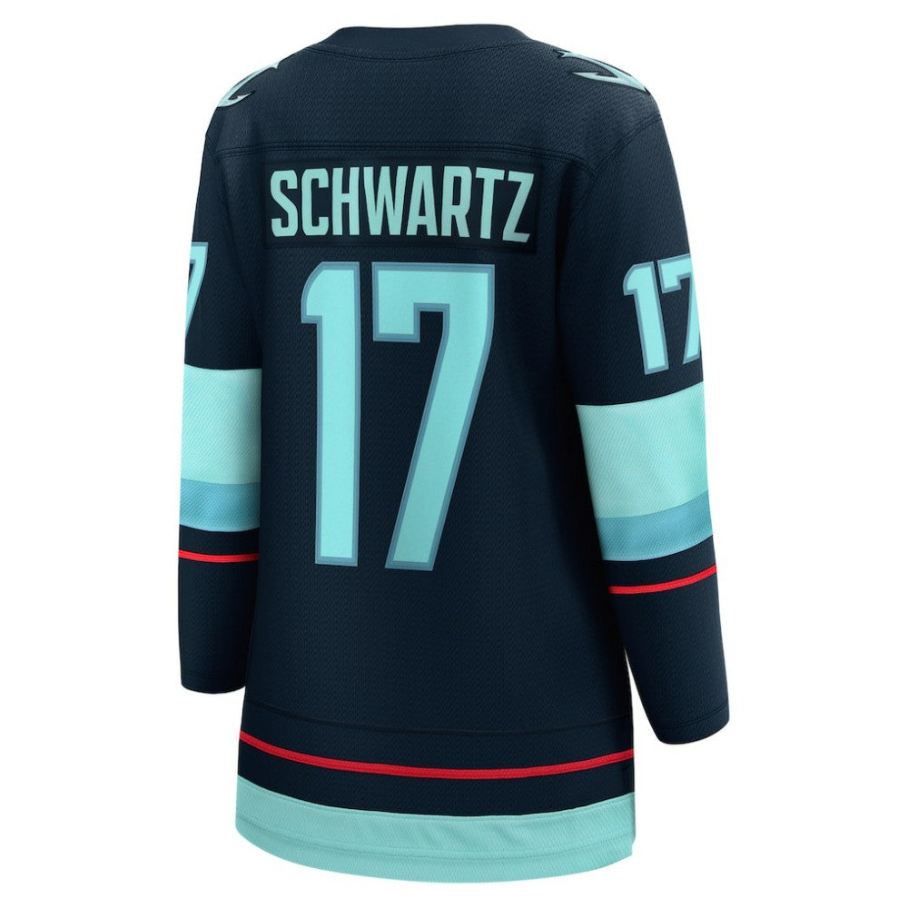 Jaden Schwartz Seattle Kraken Fanatics Women's Home Breakaway Player Jersey - Navy | US 4466258