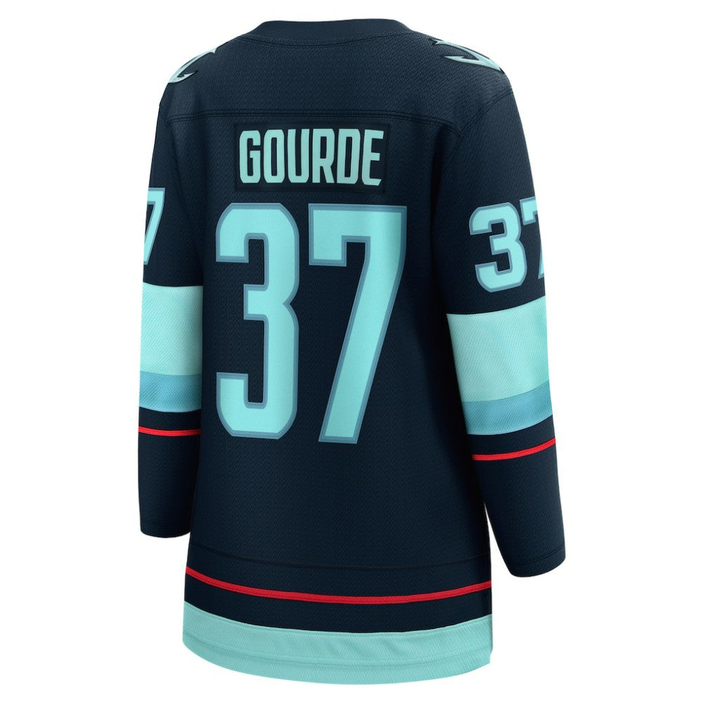 Yanni Gourde Seattle Kraken Fanatics Women's Home Breakaway Player Jersey - Navy | US 4466261