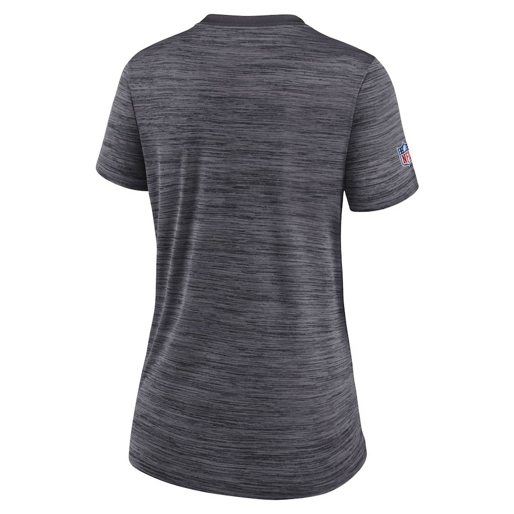 New Orleans Saints Women's Sideline Velocity Lockup Performance T-Shirt - Black T-shirts