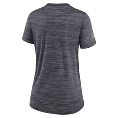 New Orleans Saints Women's Sideline Velocity Lockup Performance T-Shirt - Black T-shirts