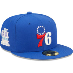 Philadelphia 76ers 3x NBA Finals Champions Pop Sweat 59FIFTY Fitted Hat Royal - New Era outlet