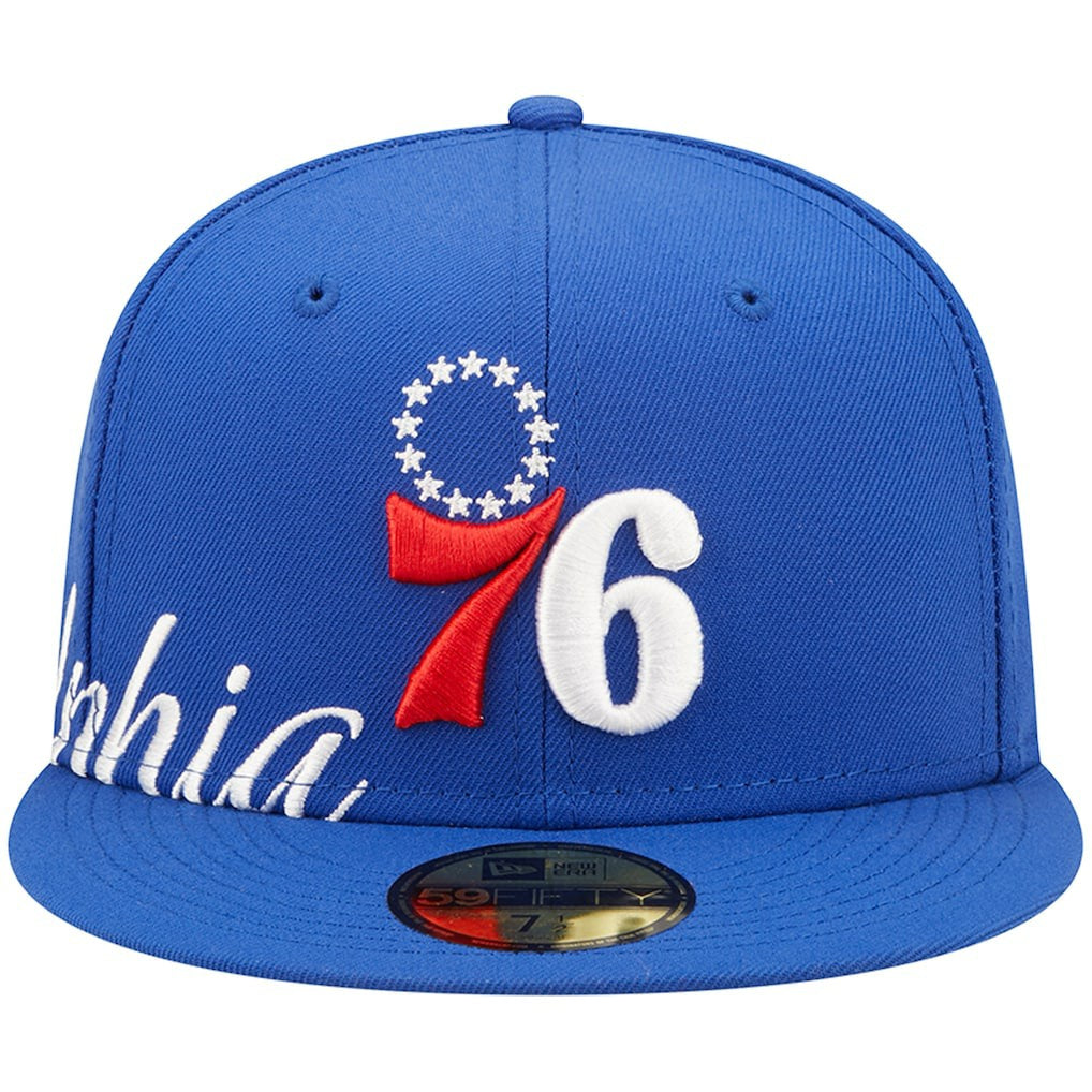 Philadelphia 76ers Side Split 59FIFTY Fitted Hat Royal - New Era outlet
