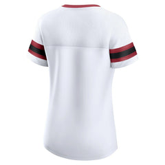 Arizona Cardinals Women's Sunday Best Lace-Up T-Shirt - White T-shirts