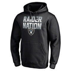 Las Vegas Raiders Hometown Collection Raider Nation Fitted Pullover Hoodie - Black Hoodies