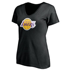 LeBron James Los Angeles Lakers Women's #6 Playmaker Name & Number V-Neck T-Shirt Black outlet