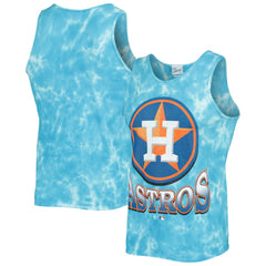 Houston Astros '47 Big Leaguer Tubular Tie-Dye Tank Top - Blue Tanks