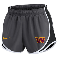 Washington Commanders Women's Team Logo Performance Tempo Shorts - Charcoal Shorts